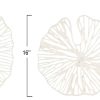 WF2374MAX_2 Creative Co-Op Handmade White Coral Shaped Paper & Metal Wall Décor (Set of 3 Sizes)