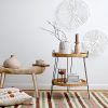 WF2374MAX_4 Creative Co-Op Handmade White Coral Shaped Paper & Metal Wall Décor (Set of 3 Sizes)