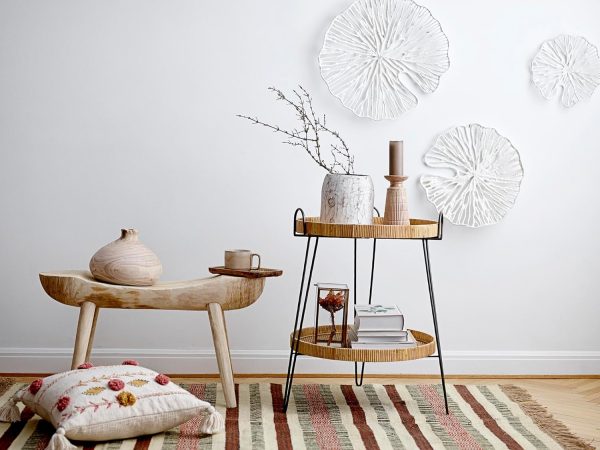 WF2374MAX_4 Creative Co-Op Handmade White Coral Shaped Paper & Metal Wall Décor (Set of 3 Sizes)
