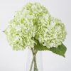 WF2421MAX_1 3 Pcs Green Hydrangea Artificial Flowers Realistic Real Touch Latex Flower | Faux Hydrangeas Decor for Wedding Table Centerpieces Home Party Outdoor Arrangements Vase