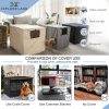 WF2536MAX_4 Explore Land Dog Crate Cover Heavy Duty Polyester Pet Kennel Sunshade Universal Fit for 24 inches Wire Cage (Black)