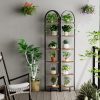 WF2883MAX_2 Homhedy 6-Tier Arched Corner Shelf Stand, Wall Corner Bookshelf