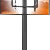 WF2946MAX_1 Universal Floor TV Stand with Mount 80 Degree Swivel Height Adjustable and Space Saving Design for Most 27 to 65 inch LCD, LED OLED TVs, Perfect for Corner & Bedroom HT1002B