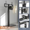 WF2946MAX_4 Universal Floor TV Stand with Mount 80 Degree Swivel Height Adjustable and Space Saving Design for Most 27 to 65 inch LCD, LED OLED TVs, Perfect for Corner & Bedroom HT1002B