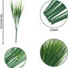 WF3036MAX_4 Uieke 12 Bundles Artificial Grass Plants Outdoor UV Resistant Fake Grass Plants No Fade Faux Plastic Plants for Outside Garden Window Box Planter Decor (Green)