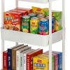 WF3530MAX_1 Sywhitta 3-Tier Plastic Rolling Utility Cart with Wheels for Storage,White | Multi-Functional Storage Trolley, for Office, Living Room, Kitchen, Bathroom,Movable Organizer,Space-Saving,Easy to assemble