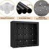 67" Portable Wardrobe Closet for Hanging Clothes Large Capacity for Bedroom | Non-woven Fabric Cover, 4 Clothes Hanging Rods, 8 Storage Shelves, Black