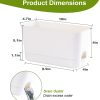 Oliz Self Watering Planters: 2 Packs Rectangular Plant Pots with with Drainage and Tray, 10 Inch Window Pot Self Watering Planter for Herb, Houseplants