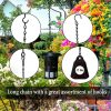 YINGFENG 236 Inch Black Metal Hanging Chains and Hanging Basket Hooks Set for Bird Feeders, Birdbaths, Planters, Grow Lights, Lanterns, Wind Chime and Ornaments, Eye Screws, Chain Hooks DIY