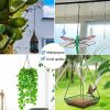 YINGFENG 236 Inch Black Metal Hanging Chains and Hanging Basket Hooks Set for Bird Feeders, Birdbaths, Planters, Grow Lights, Lanterns, Wind Chime and Ornaments, Eye Screws, Chain Hooks DIY