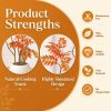 WF3816MAX_4 Artificial Sumac Tree 6FT, Tall Fake Plant Indoor with Pot, Realistic Faux Tree for Living Room Bedroom Office Corner Decor, Artificial Mahonia Fortunei Tree Housewarming