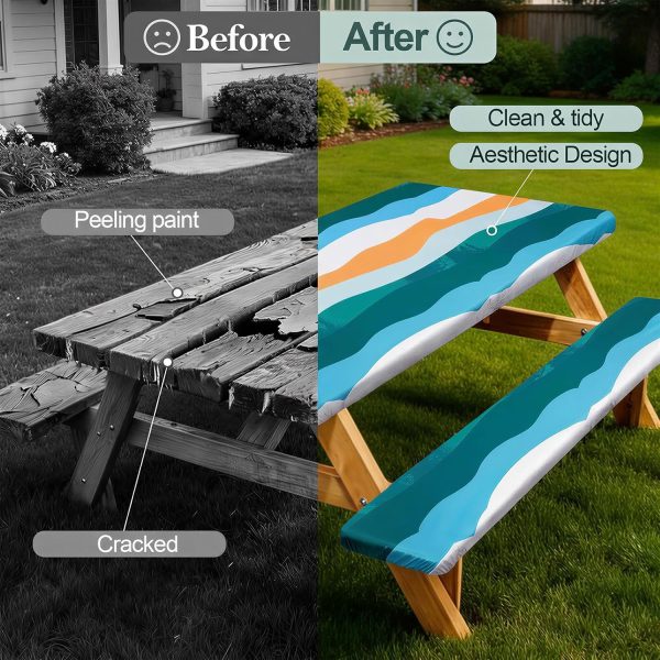 Play Tailor Picnic Table Cover Bench Covers Camping Essentials Tablecloth