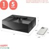 WF4119MAX_4 HAPPY POTATO Large Black Gift Box with Magnetic Lid 11.5x8.1x3.8 Inches