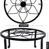 yosager 3 Pack Metal Plant Stands for Flower Pot, Heavy Duty Black Iron Potted Stand Holder, Indoor Outdoor Rustproof Metal Planter Container Round Supports Display Rack for Home & Garden Decor