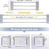 Tomorotec Adjustable Over-The-Sink Kitchen Rack, BPA-Free, Gray