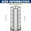 NearMoon Toilet Paper Organizer Stand, Free Standing 3 Rolls Tissue Storage, Metal Bathroom Accessory, Rustproof Toilet Roll Holder for Kitchen Countertop Inside Cabinet Shelf(Metal Base, Matte Black)