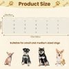 6-Panel Clear Acrylic Freestanding Dog Gate, Folding Pet Barrier