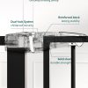 Babelio Extra Wide Baby/Dog Gate PressGuard P7, 29-55" Auto Close for The House and Doorway, Safety Pressure Mounted Pet Door, NO Need Tools and Drilling, Black