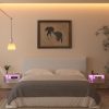 WF5584MAX_4 Veegle White Floating Nightstand with Charging Station and LED Lights,White