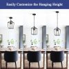 Sheetea 2 Pack Pendant Lights Kitchen Island, Modern Black Light Fixtures