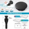 gotonovo Vintage Bathroom Vessel Sink Faucet, Matte Black, with Drain | Tall Bathroom Faucet 1 Hole Single Handle, 360° Swivel Spout, cUPC Water Lines, Lead-Free, for Farmhouse Vanity Washbasin RV