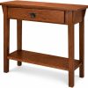 WF7184MAX_4 Leick Home Mission Console Table, 30", Russet | Freestanding, Traditional, Wood, Furniture, 9057-RS