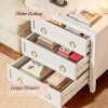 WF7783MAX_4 Huuger Night Stand with Charger Station and USB-C Port, 3 Drawer Nightstand | Larger Wider Bedside Table, Modern Side End Table, for Bedroom,Living Room, White Nightstand
