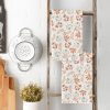 Artoid Mode Orange Leaves Fall Kitchen Towels Set of 2 18x26 Inch