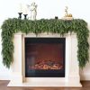 Lifelike Touch Artificial Christmas Cedar Garland for Mantle (9FT 1PCS) | Realistic Faux Pine Needles Garland Fake Greenery Garland, for Fireplace Table Window Stairs Indoor Holiday Xmas Decorarion