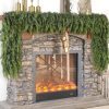 Lifelike Touch Artificial Christmas Cedar Garland for Mantle (9FT 1PCS) | Realistic Faux Pine Needles Garland Fake Greenery Garland, for Fireplace Table Window Stairs Indoor Holiday Xmas Decorarion