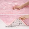 WF9318MAX_4 Ultra Soft Pink Rugs for Bedroom 4x6 Feet, Fluffy Shag Area Rugs for Living Room, Large Comfy Furry Rug for Girls Kids Baby Room Decor, Non Slip Nursery Modern Indoor Fuzzy Floor Carpet