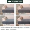 WF9790MAX_4 H.VERSAILTEX Stretch 3 Piece T Cushion Sofa Slipcovers Individually Sofa Cushion Covers for 3 Cushion Couch Sofa Seat Cushion Covers with Elastic Bands Featuring Thicker Jacquard Fabric, Dove