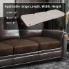 ANARACHON Leather Look Couch Cushion Covers Sofa Seat Slipcovers Sets Couches Furniture Protector for Sectional Armchair Loveseat Pets Kids Stretch Spandex Fabric(3 Cushion Sofa, Brown)