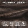 ANARACHON Leather Look Couch Cushion Covers Sofa Seat Slipcovers Sets Couches Furniture Protector for Sectional Armchair Loveseat Pets Kids Stretch Spandex Fabric(3 Cushion Sofa, Brown)