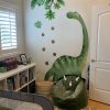 Large Dinosaur Wall Decals for Boys Bedroom Dino Footprints Wall Stickers Peel and Stick Baby Toddler Kids Room Wall Decor Murals for Nursery Daycare Classroom Decoration (KL-BM2063)