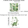 Large Dinosaur Wall Decals for Boys Bedroom Dino Footprints Wall Stickers Peel and Stick Baby Toddler Kids Room Wall Decor Murals for Nursery Daycare Classroom Decoration (KL-BM2063)