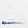 Barossa Design 72x80 Long Fabric Shower Curtain or Liner White
