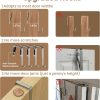 10-Tier Over The Door Organizer with 4 Anti-Scratch Silicone Hooks & 10 Side Pockets, Hanging Shoe Organizer for Closet (20 Pairs), Behind the Door Storage