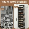 10-Tier Over The Door Organizer with 4 Anti-Scratch Silicone Hooks & 10 Side Pockets, Hanging Shoe Organizer for Closet (20 Pairs), Behind the Door Storage