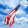 HOOSUN 4th of July Decorations,60 Inch American Windsock Heavy Duty,Wind Socks for Outside Patriotic Memorial Day Decor,American Flag USA Windsock With Embroidered Stars,Red White and Blue Wind Sock