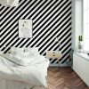 Guvana Stripe Black and White Peel and Stick Wallpaper Self-Adhesive Wallpaper 118"x17.7" Removable Contact Paper Waterproof Wall Paper Decorative Wall Covering Cabinets Shelves Drawer Liner Vinyl