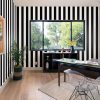 Guvana Stripe Black and White Peel and Stick Wallpaper Self-Adhesive Wallpaper 118"x17.7" Removable Contact Paper Waterproof Wall Paper Decorative Wall Covering Cabinets Shelves Drawer Liner Vinyl