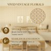 17.3''x78.7'' Peel and Stick Wallpaper Floral Cute Contact Paper Vintage Village Country Cottage Wallpaper Farmhouse Yellow Beige Renter Friendly Geometry Waterproof Embossed Kitchen Bedroom
