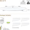 Forbena White Corner Floating Shelves for Wall Set of 4, Rounded Corner Shelves Wall Mounted for Kids Bedroom Books, Cute Wood Hanging Corner Shelf for Bathroom Decor, Living Room, Small Spaces