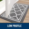 WFOOOO539YRM_3 Buganda Indoor Door Mat, Dirt-Resistant and Absorbent Doormat, Anti-Slip, Low Profile Floor Mats for Inside Entryway, Front, and Back Door Entrance (32x20 Inches, Grey)