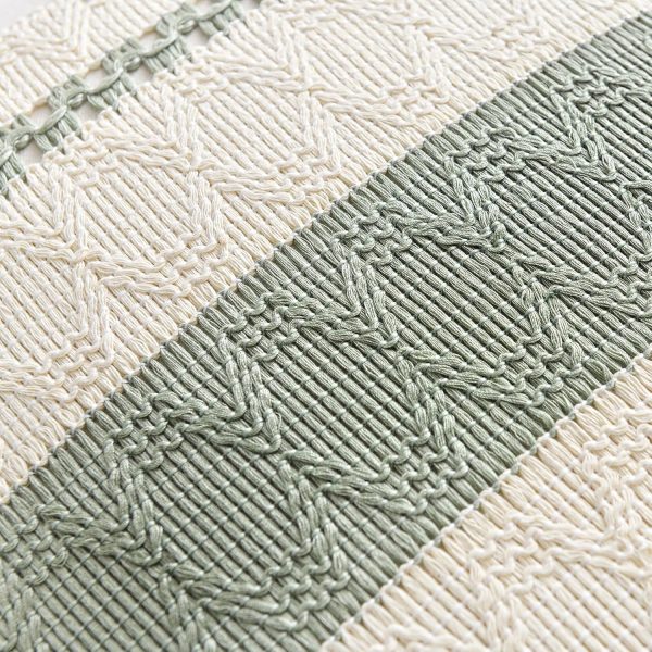 WFOOOO580YRM_4 Fancy Homi Set of 2 Sage Green Boho Lumbar Decorative Throw Pillow Covers 12x20 Inch for Living Room Bedroom Couch Bed Chair, Rustic Retro Cushion Case, Bohemian Room Home Decor