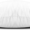 WFOOOO594YRM_2 EDOW Throw Pillow Inserts, Set of 4 Lightweight Down Alternative Polyester Pillow, Couch Cushion, Sham Stuffer, Machine Washable. (White, 18x18)