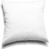 WFOOOO594YRM_4 EDOW Throw Pillow Inserts, Set of 4 Lightweight Down Alternative Polyester Pillow, Couch Cushion, Sham Stuffer, Machine Washable. (White, 18x18)