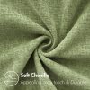 MIULEE Soft Chenille Lumbar Throw Pillow Covers Sage Green 12x20 Pack of 2 | Modern Home Decor, Classic Decorative Pillows, Solid Dyed Cases, Boho Couch Cushion Covers for Sofa Bed Living Room