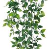 WFOOOO832YRM_1 Whonline Fake Hanging Plants, Artificial Small Potted Plants for Indoor Outdoor Aesthetic Office Living Room Shelf Decor (1 Pack)